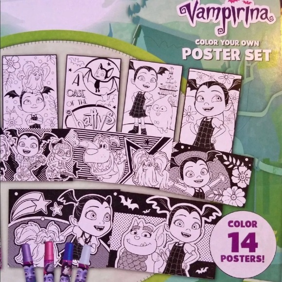 VAMPIRINA COLOR YOUR OWN 14 POSTERS - Picture 6 of 7